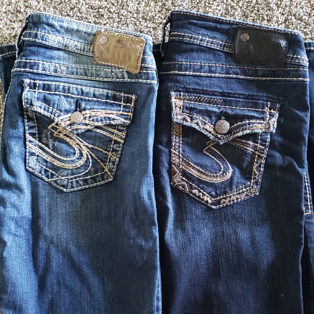 Silver Aiko and Pioneer Bootcut Jeans